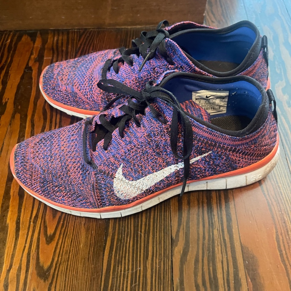 Nike Purple and Pink Knit Sneakers